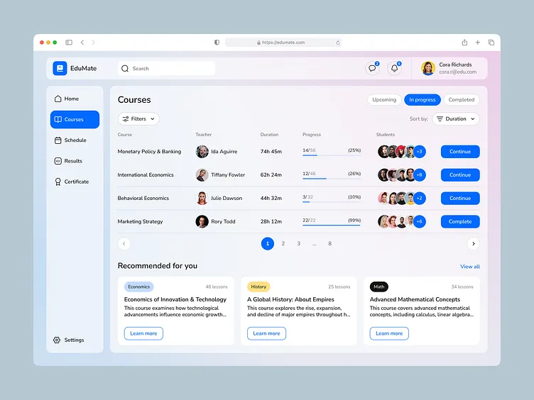 Cloud-based SaaS platform interface for business process automation